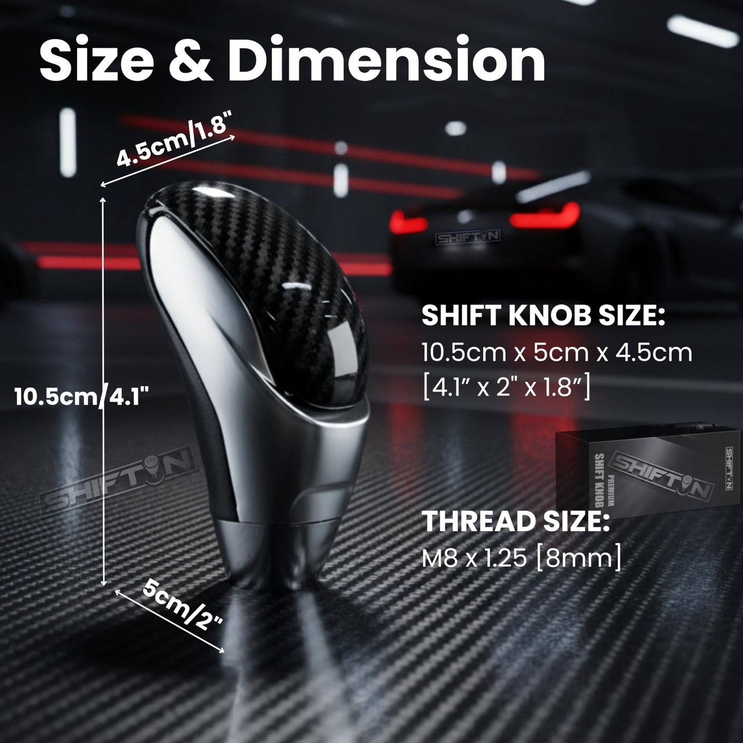 SHIFTIN Car Gear Shift Knob for Toyota Avalon Camry Corolla, Lexus RX ES GS IS LS SC Mazda 3 6 CX MX, Acura MDX RL TL TSX, Scion tC xB xD iQ - OBCH