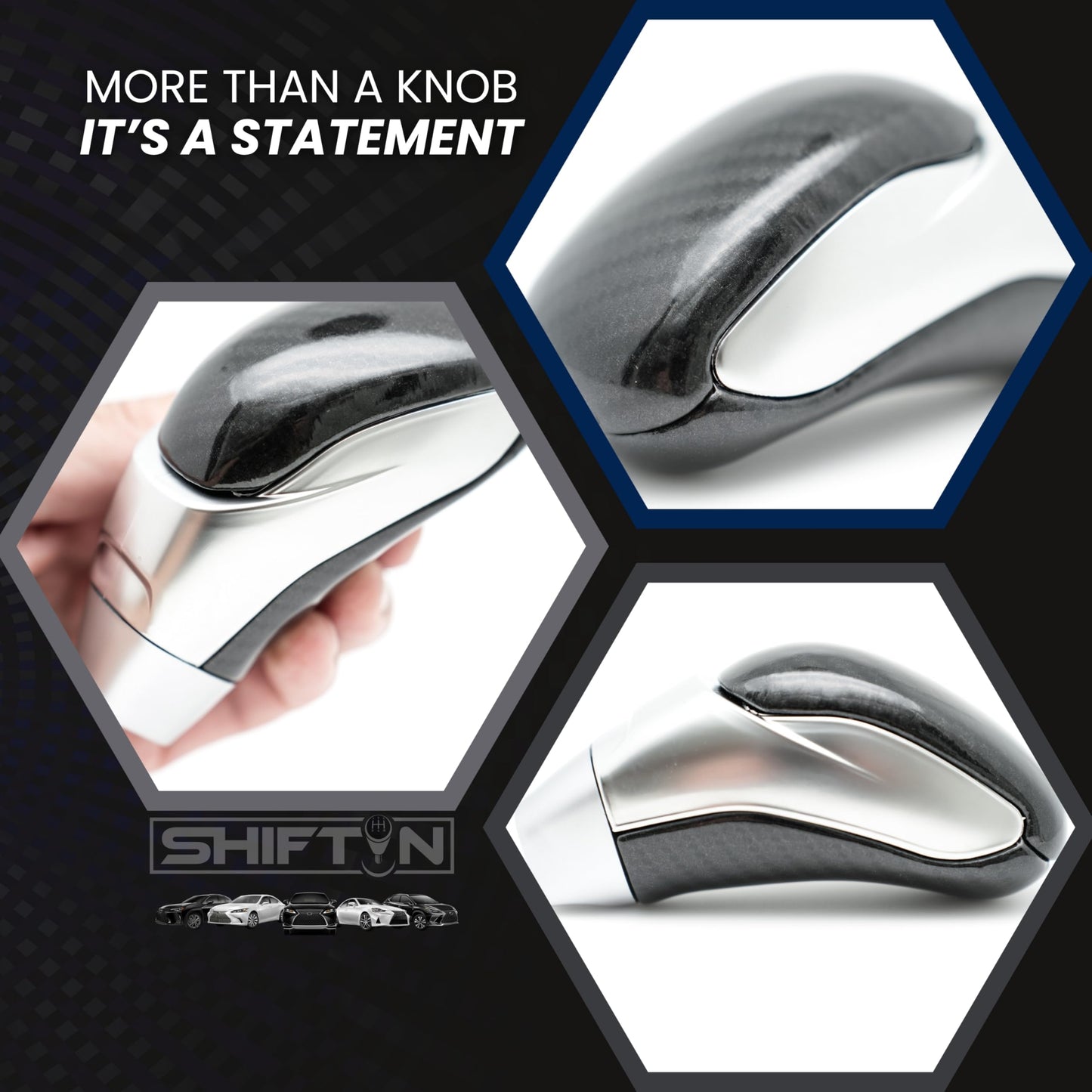 SHIFTIN Car Gear Shift Knob for Toyota Avalon Camry Corolla, Lexus RX ES GS IS LS SC Mazda 3 6 CX MX, Acura MDX RL TL TSX, Scion tC xB xD iQ - OBCH