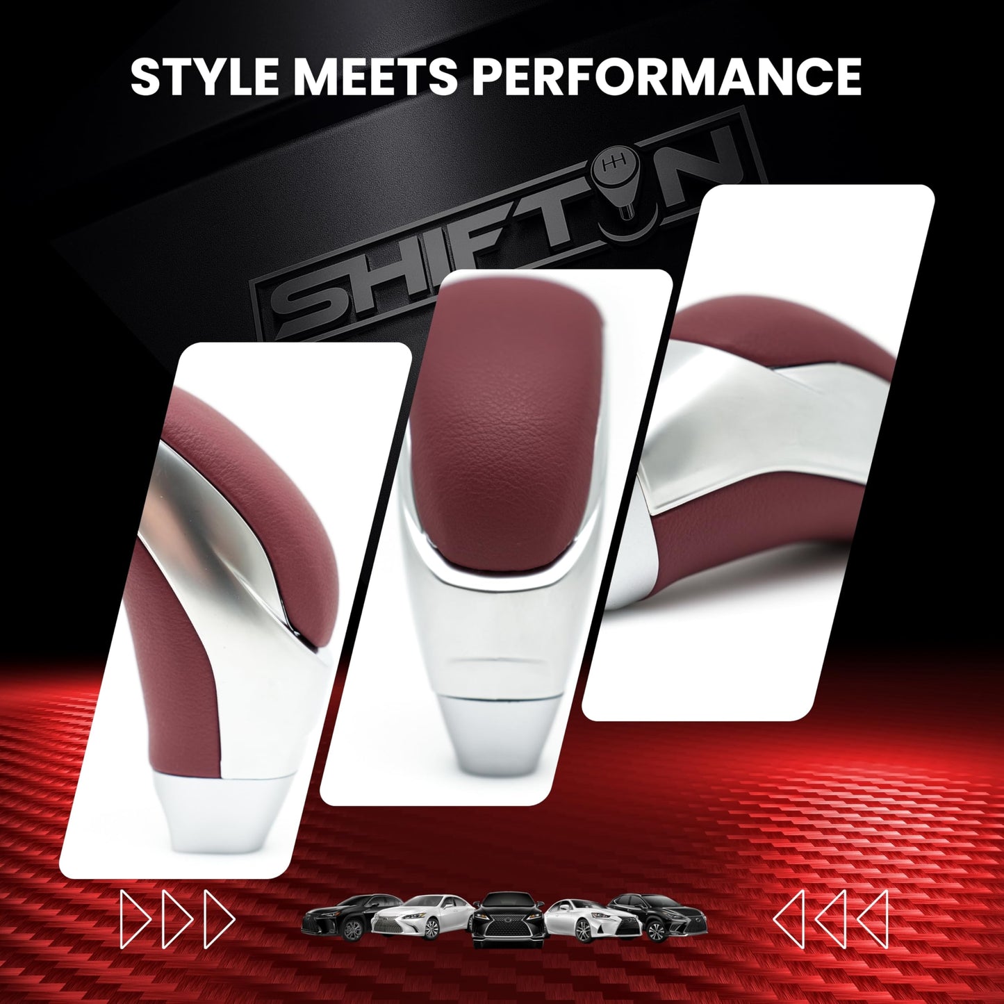SHIFTIN Car Gear Shift Knob for Toyota Avalon Camry Corolla, Lexus RX ES GS IS LS SC Mazda 3 6 CX MX, Acura MDX RL TL TSX, Scion tC xB xD iQ - ORSL