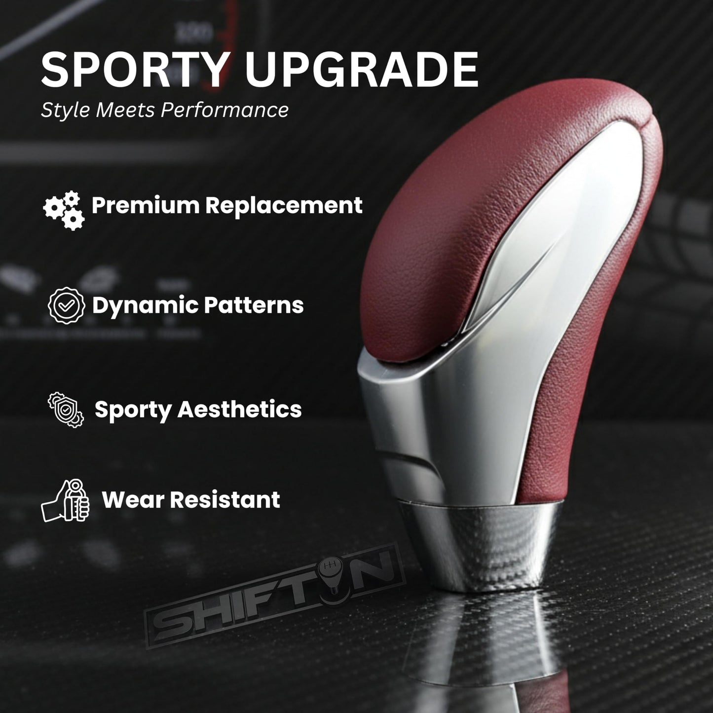 SHIFTIN Car Gear Shift Knob for Toyota Avalon Camry Corolla, Lexus RX ES GS IS LS SC Mazda 3 6 CX MX, Acura MDX RL TL TSX, Scion tC xB xD iQ - ORSL