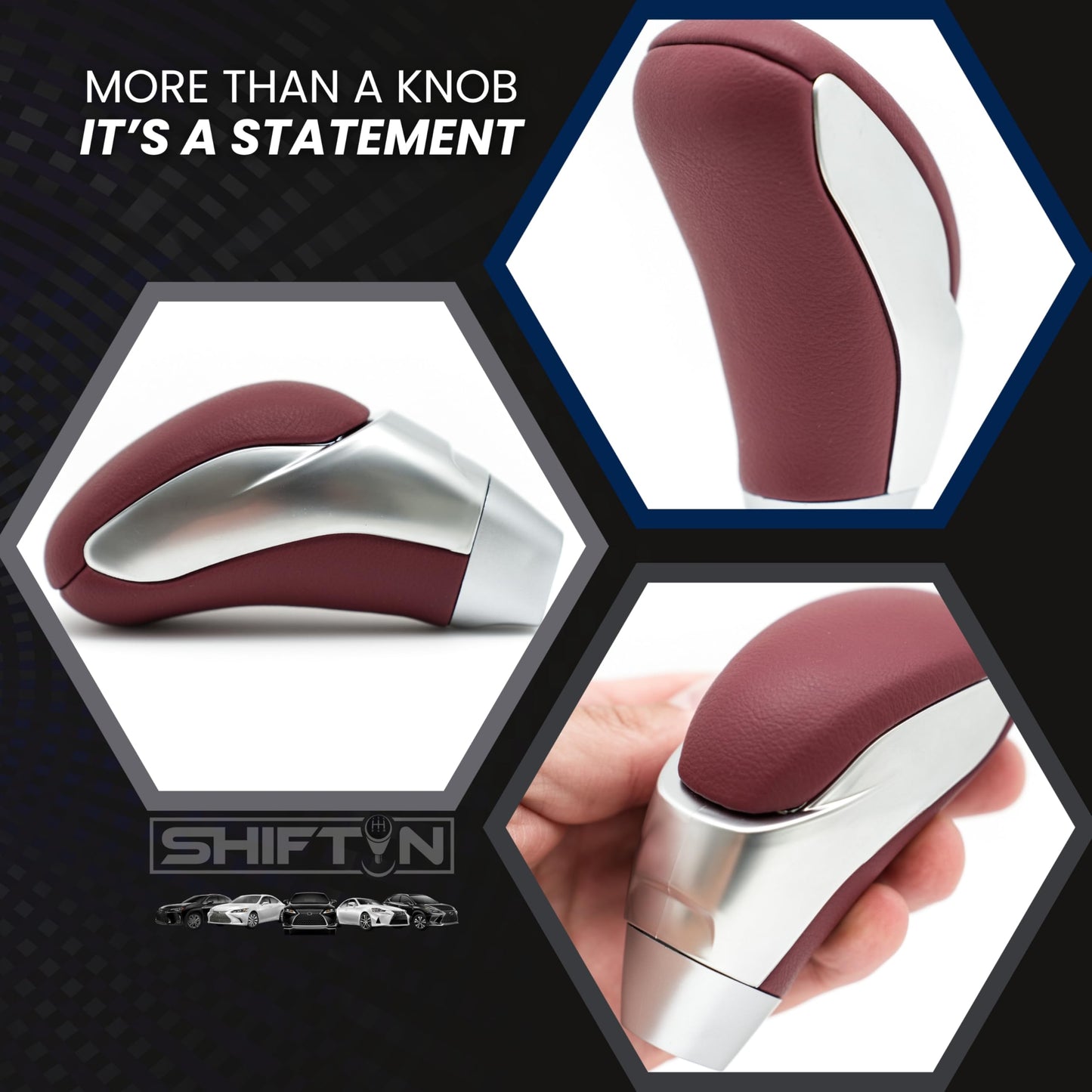 SHIFTIN Car Gear Shift Knob for Toyota Avalon Camry Corolla, Lexus RX ES GS IS LS SC Mazda 3 6 CX MX, Acura MDX RL TL TSX, Scion tC xB xD iQ - ORSL