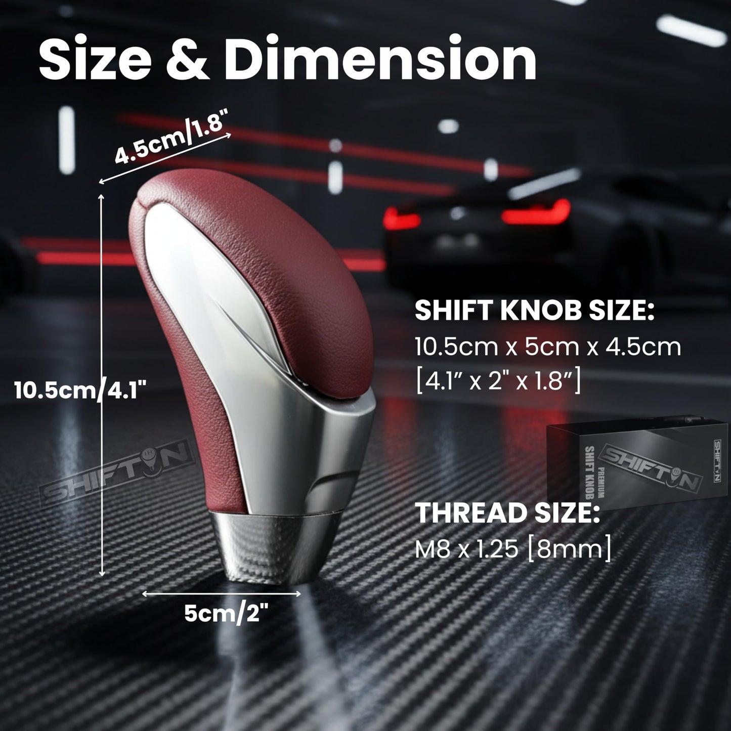 SHIFTIN Car Gear Shift Knob for Toyota Avalon Camry Corolla, Lexus RX ES GS IS LS SC Mazda 3 6 CX MX, Acura MDX RL TL TSX, Scion tC xB xD iQ - ORSL