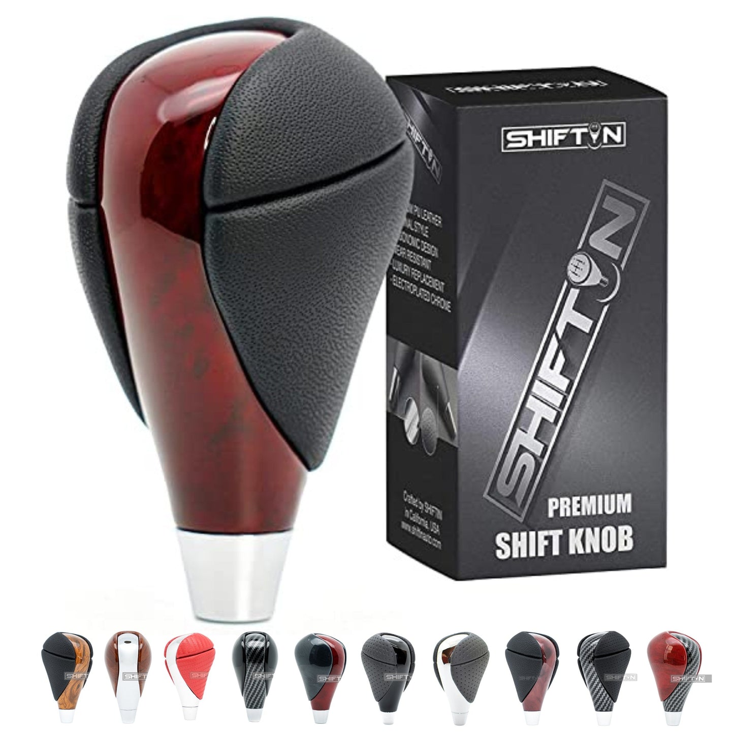 SHIFTIN Gear Shift Knob for Lexus ES300h ES350 GS300 GS350 GS430 GS450h GS460 IS250 IS300 IS350 LS460 LS600h RX350 RX450h - RBCR
