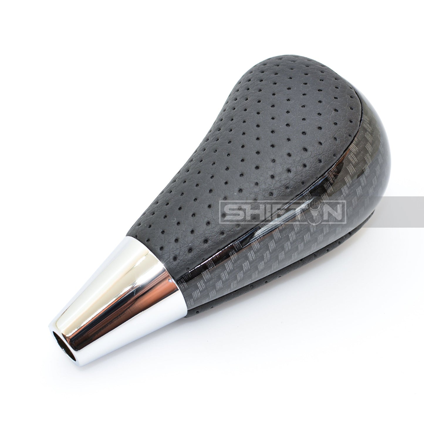 SHIFTIN-Gear-Shift-Knob-for-Toyota-Avalon-Yaris-4Runner-Sienna-Camry-Solara-Rav4-Matrix-Corolla-Venza-for-Lexus-ES-GS-IS-LS-LX-RX-SC-Scion-tC-xB-xD-iQ-Black-Leather-Carbon-Fiber