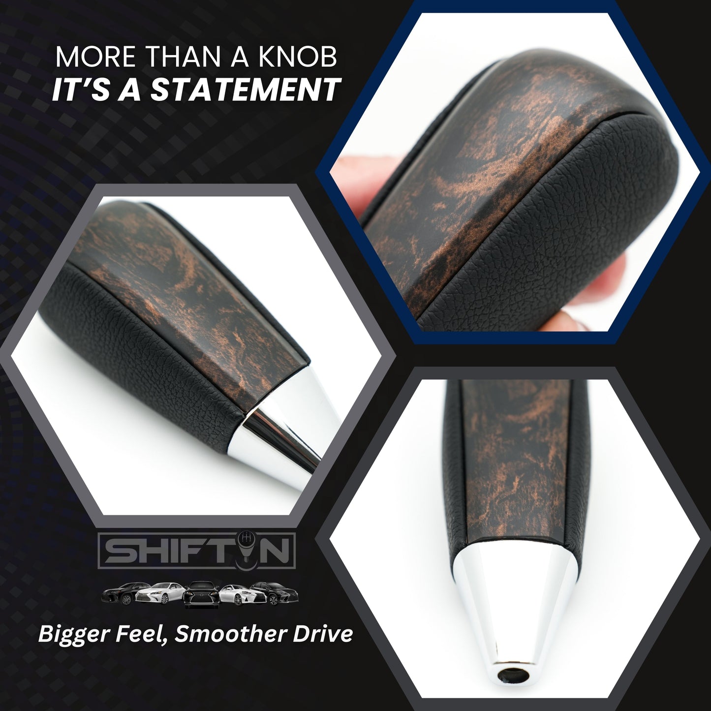 SHIFTIN Gear Shift Knob for Toyota Land Cruiser 4Runner Sequoia Tundra Highlander Off - Road 4x4 TRD - QBDK