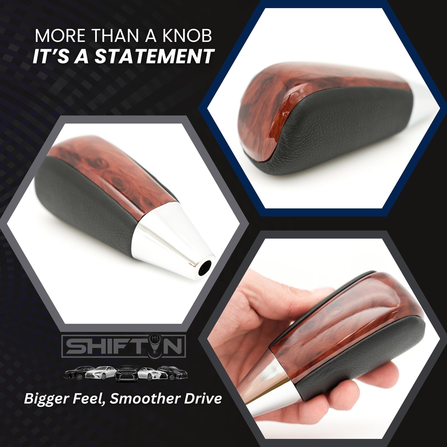 SHIFTIN Gear Shift Knob for Toyota Land Cruiser 4Runner Sequoia Tundra Highlander Off - Road 4x4 TRD - QBWD