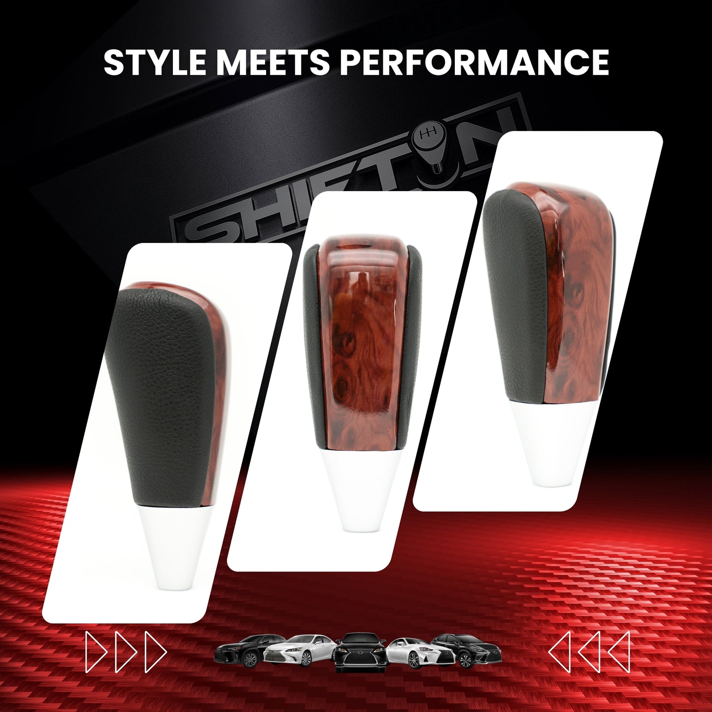 SHIFTIN Gear Shift Knob for Toyota Land Cruiser 4Runner Sequoia Tundra Highlander Off - Road 4x4 TRD - QBWD