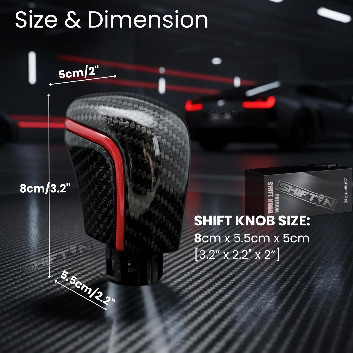 SHIFTIN Gear Shift Knob Gearbox Shifter for Toyota Camry (2018 - 2026) Corolla (2020 - 2026) Avalon (2019 - 2022) - NBXZ