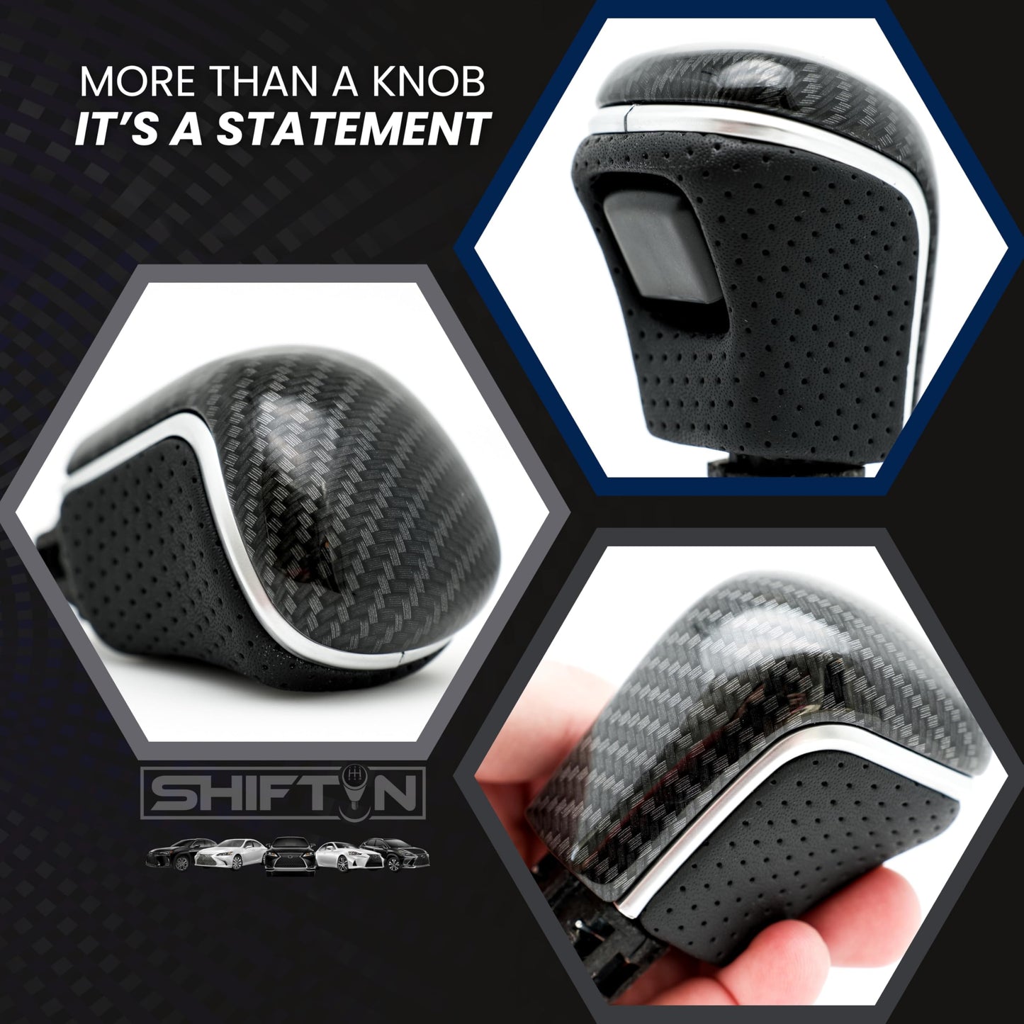 SHIFTIN Gear Shift Knob Gearbox Shifter for Toyota Camry (2018 - 2026) Corolla (2020 - 2026) Avalon (2019 - 2022) - NBZZp
