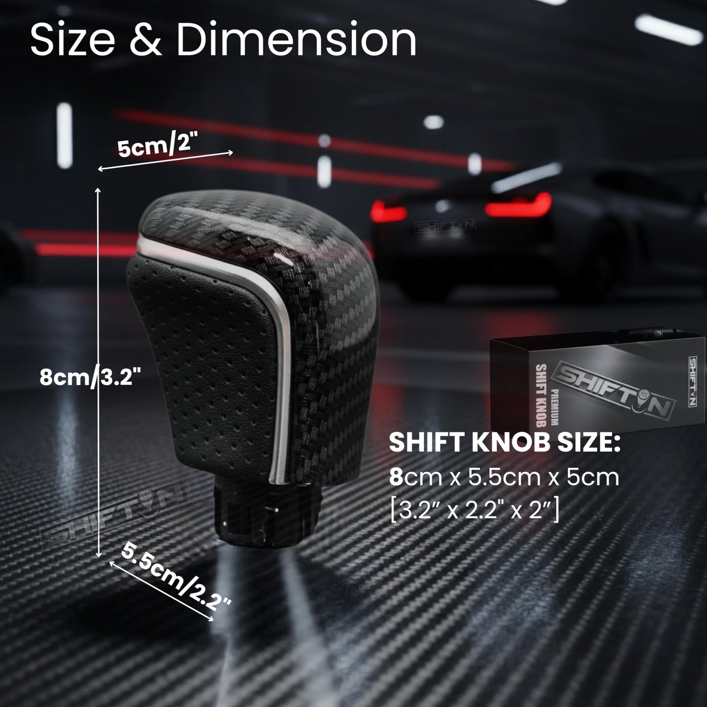 SHIFTIN Gear Shift Knob Gearbox Shifter for Toyota Camry (2018 - 2026) Corolla (2020 - 2026) Avalon (2019 - 2022) - NBZZp