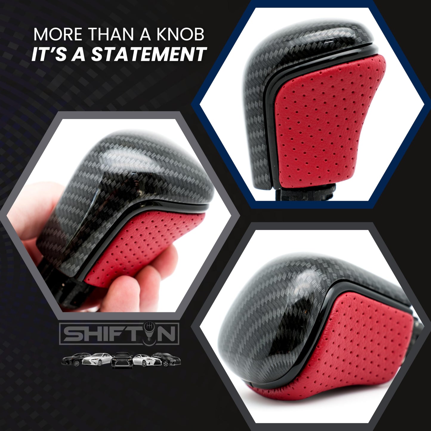 SHIFTIN Gear Shift Knob Gearbox Shifter for Toyota Camry (2018 - 2026) Corolla (2020 - 2026) Avalon (2019 - 2022) - NRZp