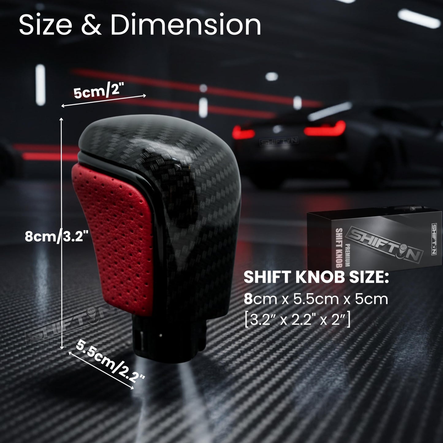 SHIFTIN Gear Shift Knob Gearbox Shifter for Toyota Camry (2018 - 2026) Corolla (2020 - 2026) Avalon (2019 - 2022) - NRZp