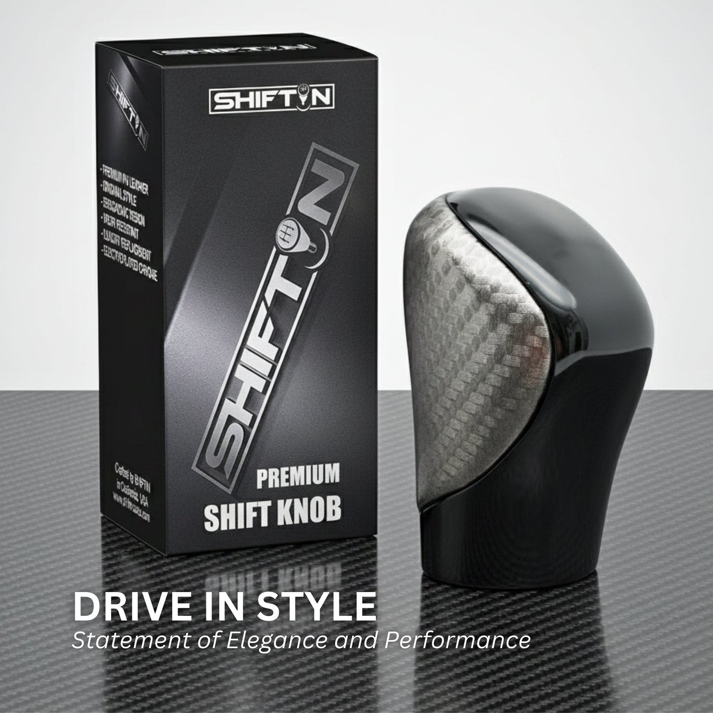 SHIFTIN AUTO SHIFTIN Gear Shift Knob Shifter for Lexus ES GS GX-460 IS-250 NX RC200t RX 300 350-h 450-hL 2014-2023 - Black Le