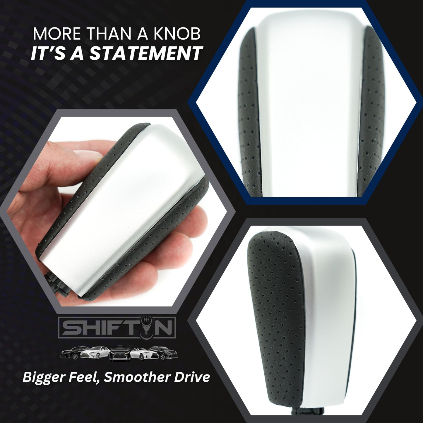 SHIFTIN Gear Shift Knob Stick Shifter for Toyota Land Cruiser LC Prado FJ - 150 KDJ155 - QB234 - E