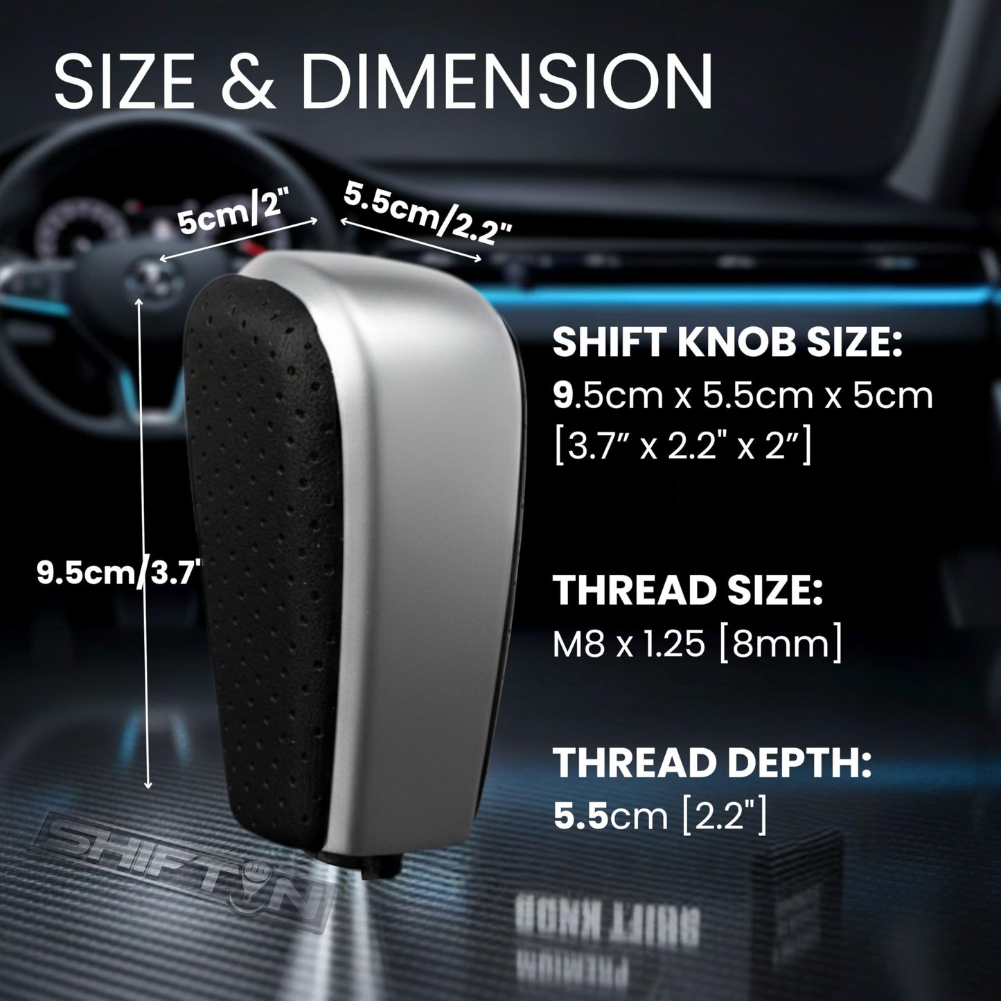 SHIFTIN Gear Shift Knob Stick Shifter for Toyota Land Cruiser LC Prado FJ - 150 KDJ155 - QB234 - E