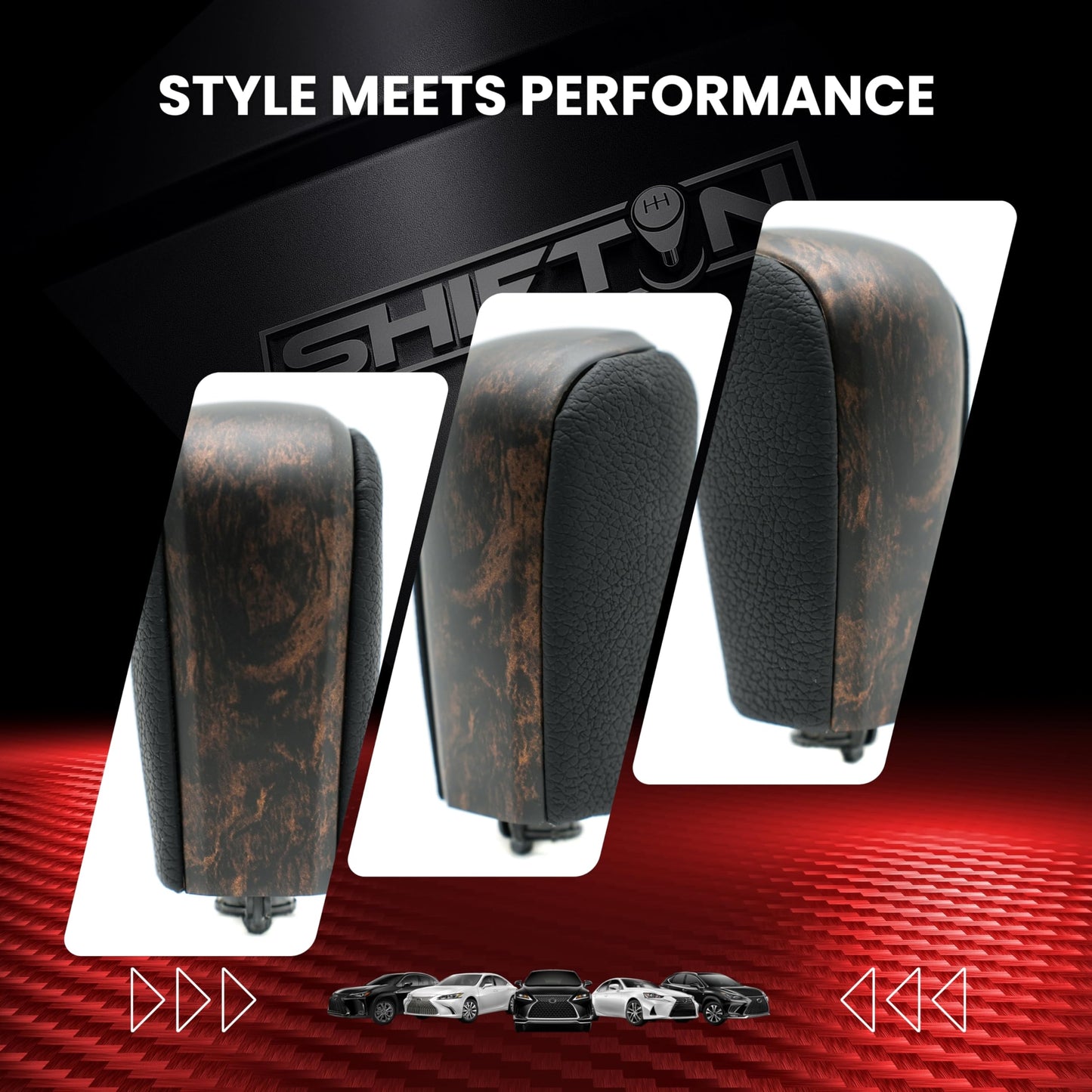 SHIFTIN Gear Shift Knob Stick Shifter for Toyota Land Cruiser LC Prado FJ - 150 KDJ155 - QBDK - E