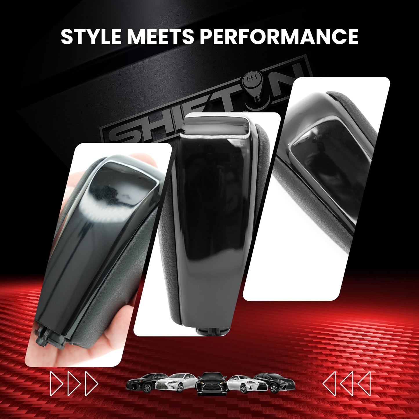 SHIFTIN Gear Shift Knob Stick Shifter for Toyota Land Cruiser LC Prado FJ - 150 KDJ155 - QBPBX - E