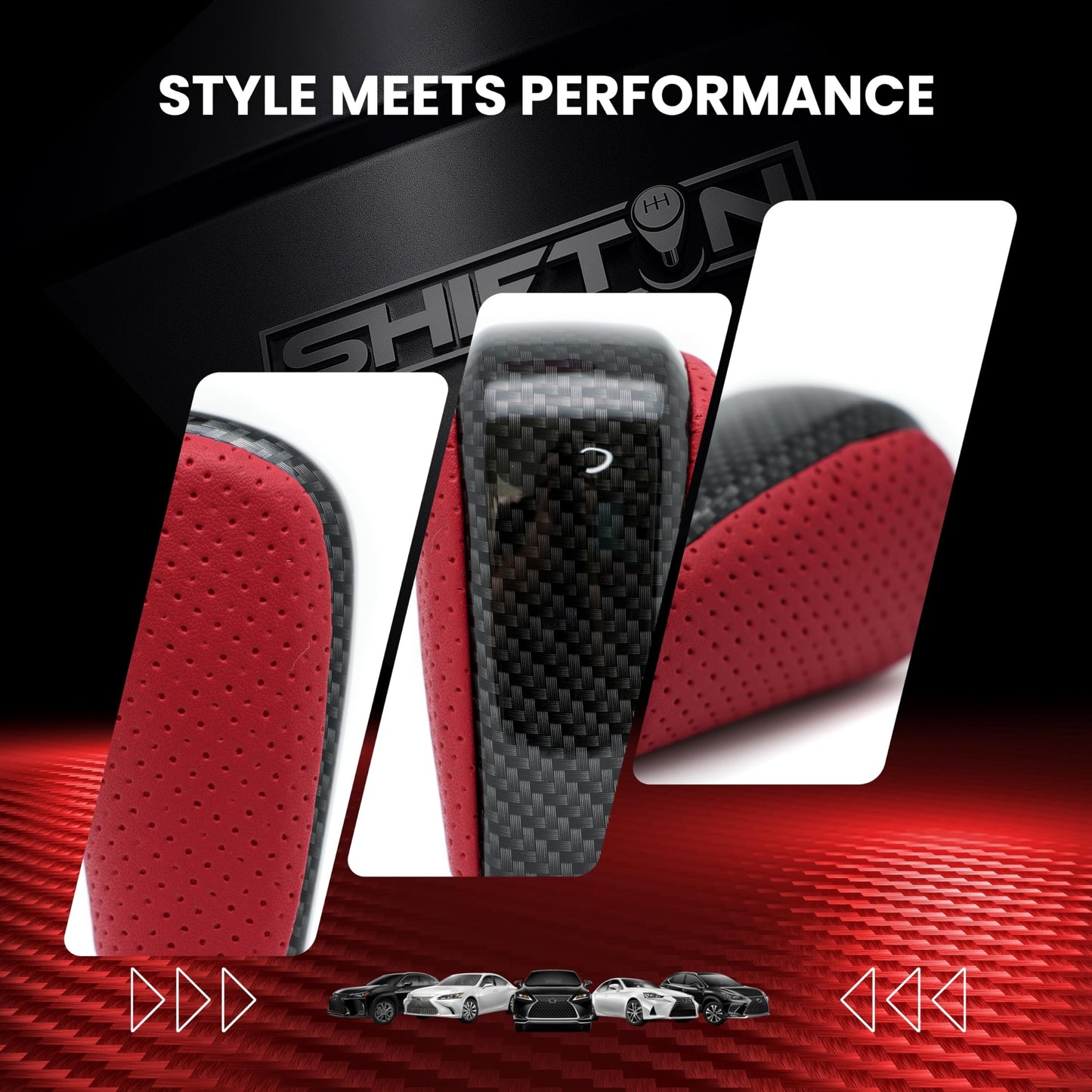 SHIFTIN Gear Shift Knob Stick Shifter for Toyota Land Cruiser LC Prado FJ - 150 KDJ155 - QRZZp - E