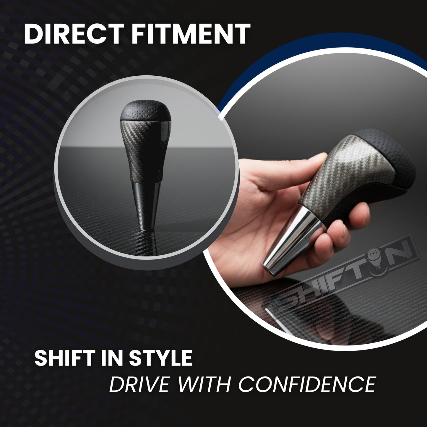 SHIFTIN Large Aftermarket Replacement Gear Shift Knob fit for Toyota Land Cruiser Tundra 4Runner Fortuner and Lexus LX 570 470 RX LS - LCGZp