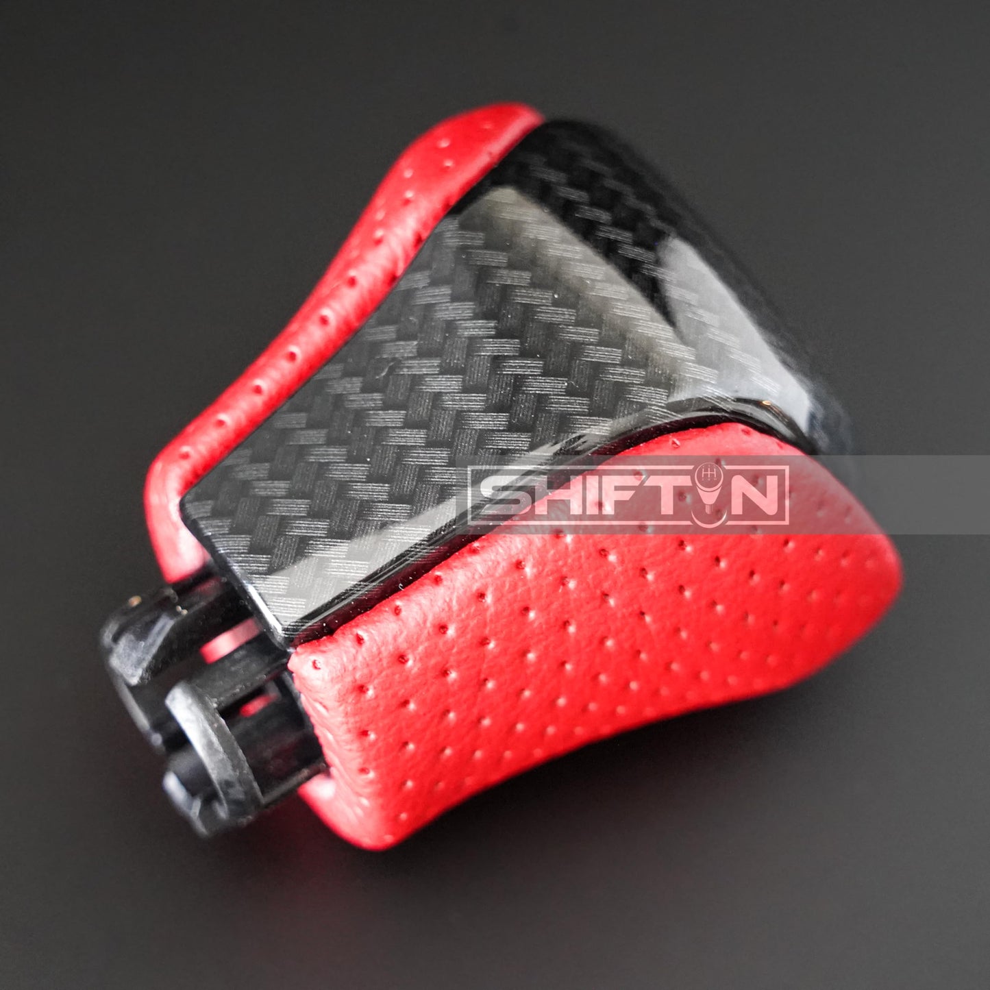 SHIFTIN Leather & Carbon Fiber Gear Shift Knob for Lexus LS460 F - Sport LS - 460 - L LS600 LS - 600h - L and Lexus LX570 LX 570 - MRZp