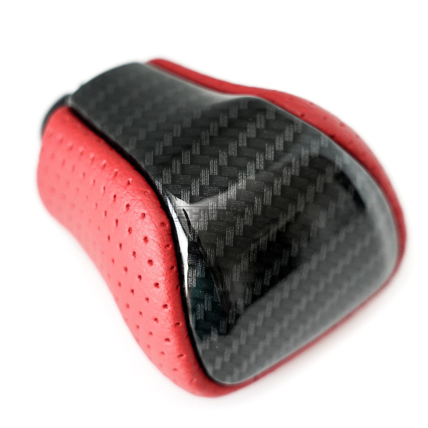 SHIFTIN Leather & Carbon Fiber Gear Shift Knob for Lexus LS460 F - Sport LS - 460 - L LS600 LS - 600h - L and Lexus LX570 LX 570 - MRZp