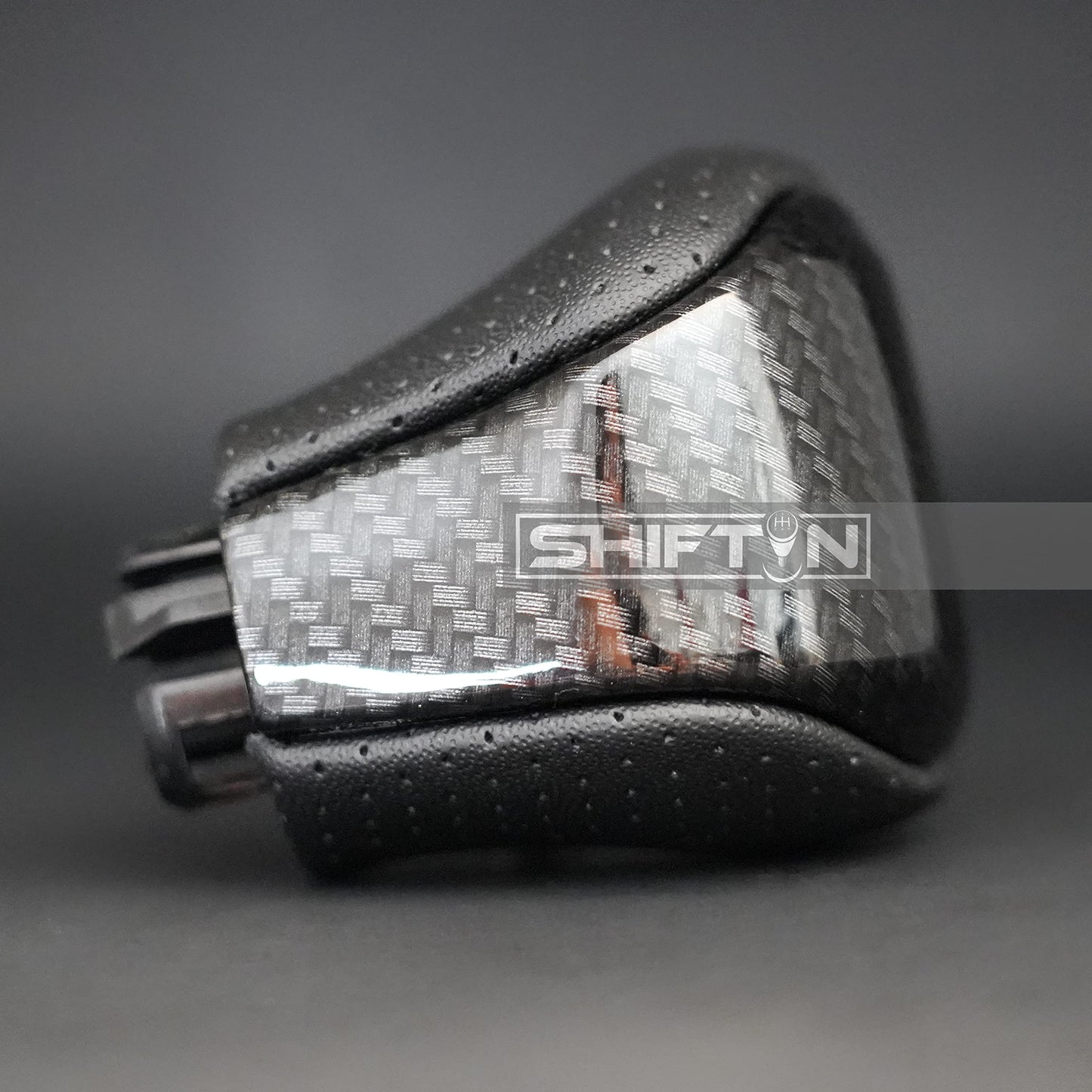 SHIFTIN Leather & Carbon Fiber Gear Shift Knob for Lexus LS460 F - Sport LS - 460 - L LS600 LS - 600h - L and Lexus LX570 LX 570 - MZZp