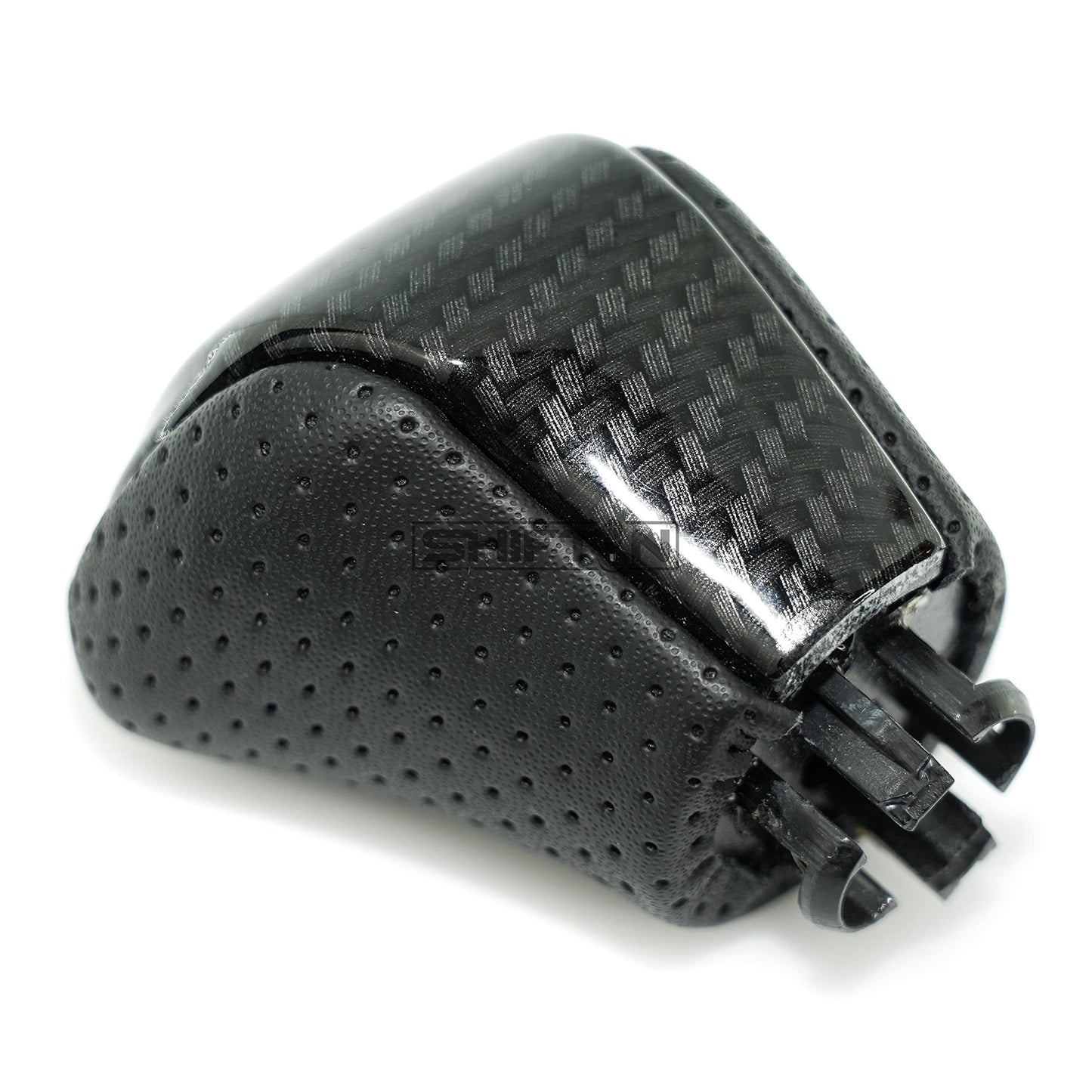 SHIFTIN Leather & Carbon Fiber Gear Shift Knob for Lexus LS460 F - Sport LS - 460 - L LS600 LS - 600h - L and Lexus LX570 LX 570 - MZZp