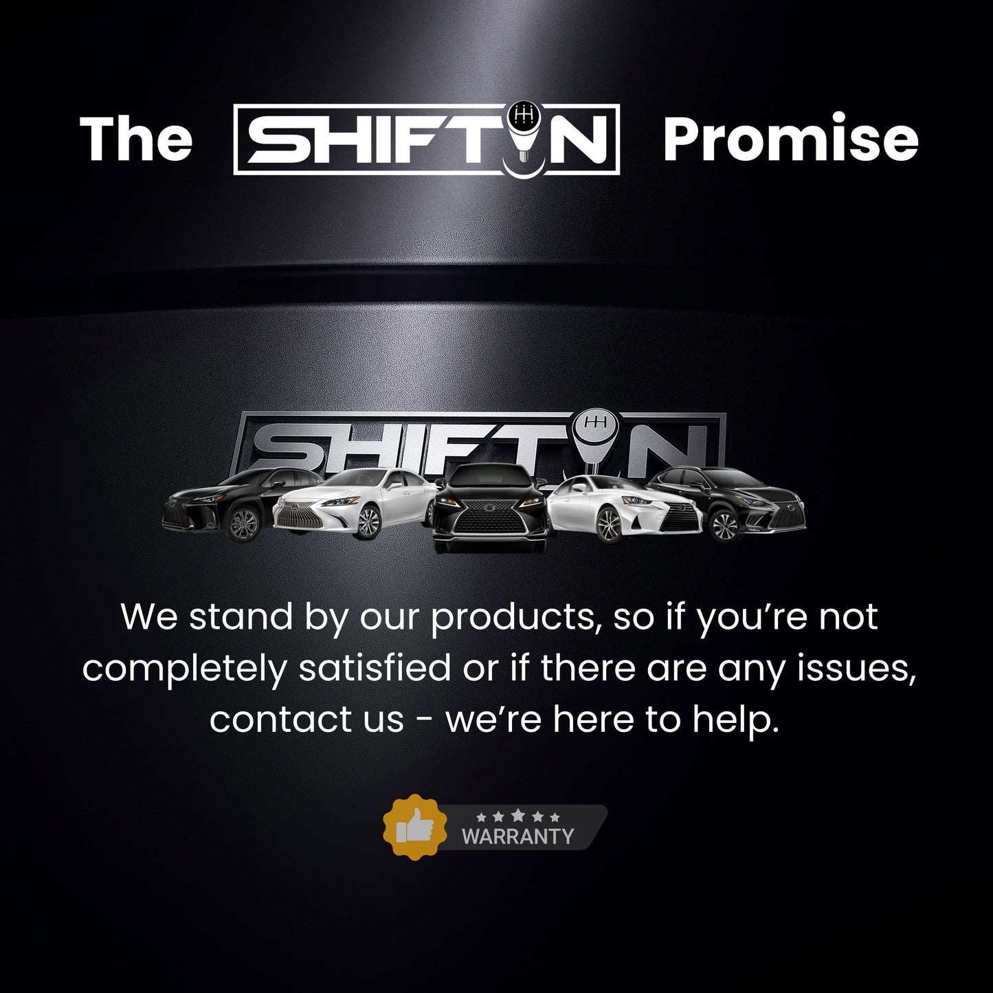 SHIFTIN Replacement Gear Shift Knob Shifter for Toyota Highlander 2014 - 2019 Tacoma 2016 - 2023 - LCGZp - H
