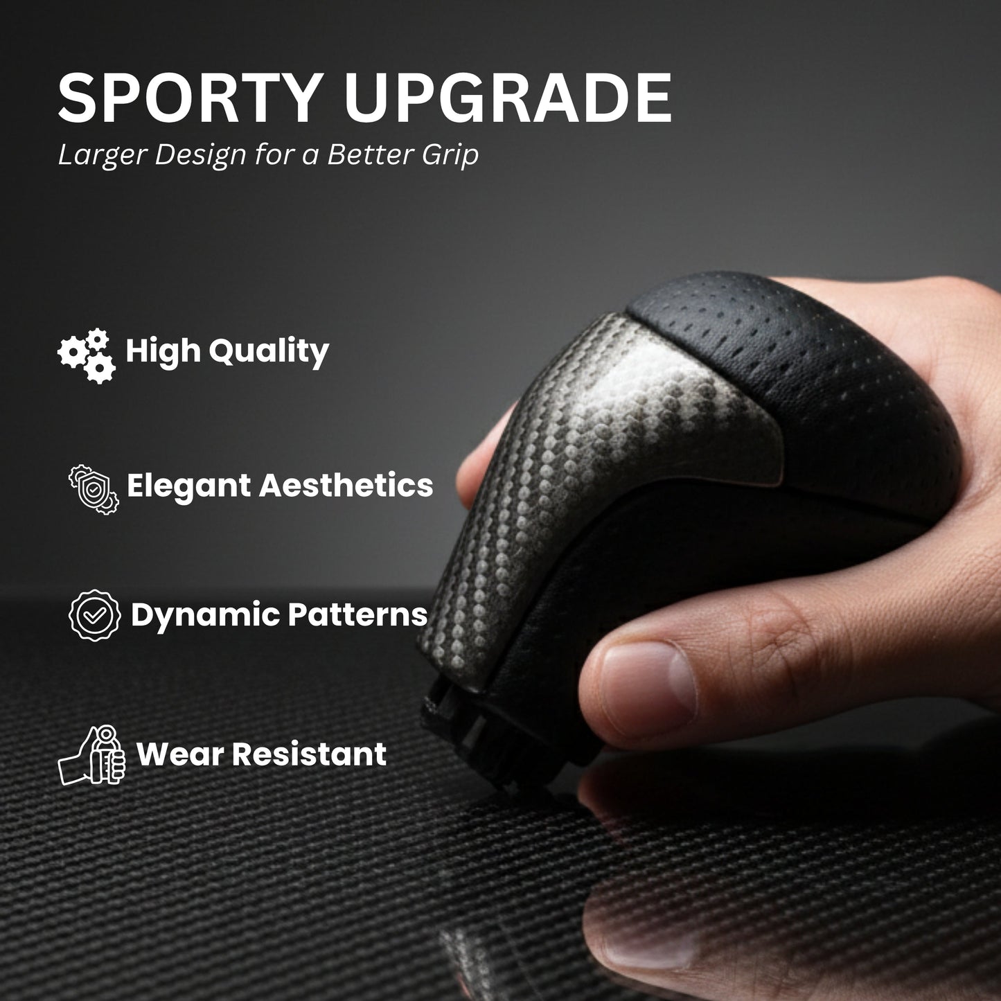 SHIFTIN Replacement Gear Shift Knob Shifter for Toyota Highlander 2014 - 2019 Tacoma 2016 - 2023 - LCGZp - H