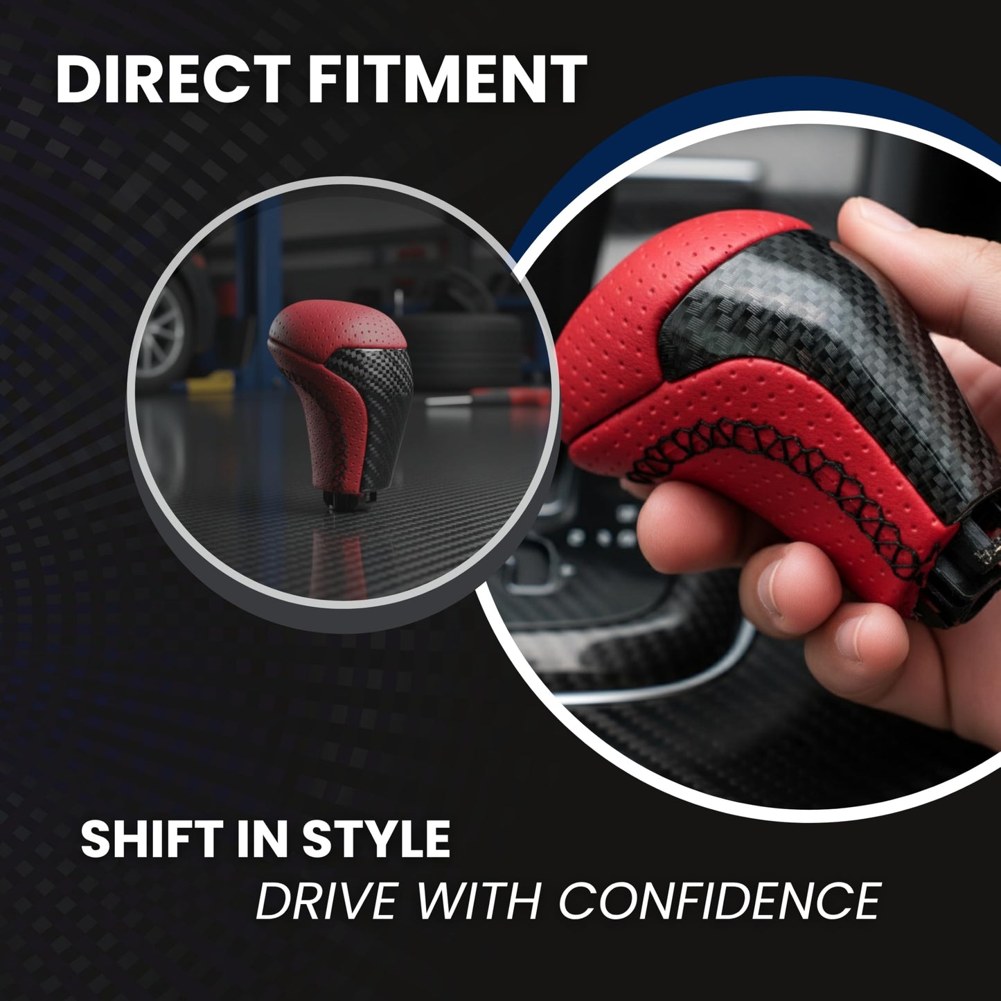 SHIFTIN Replacement Gear Shift Knob Shifter for Toyota Highlander 2014 - 2019 Tacoma 2016 - 2023 - LRxZp - H