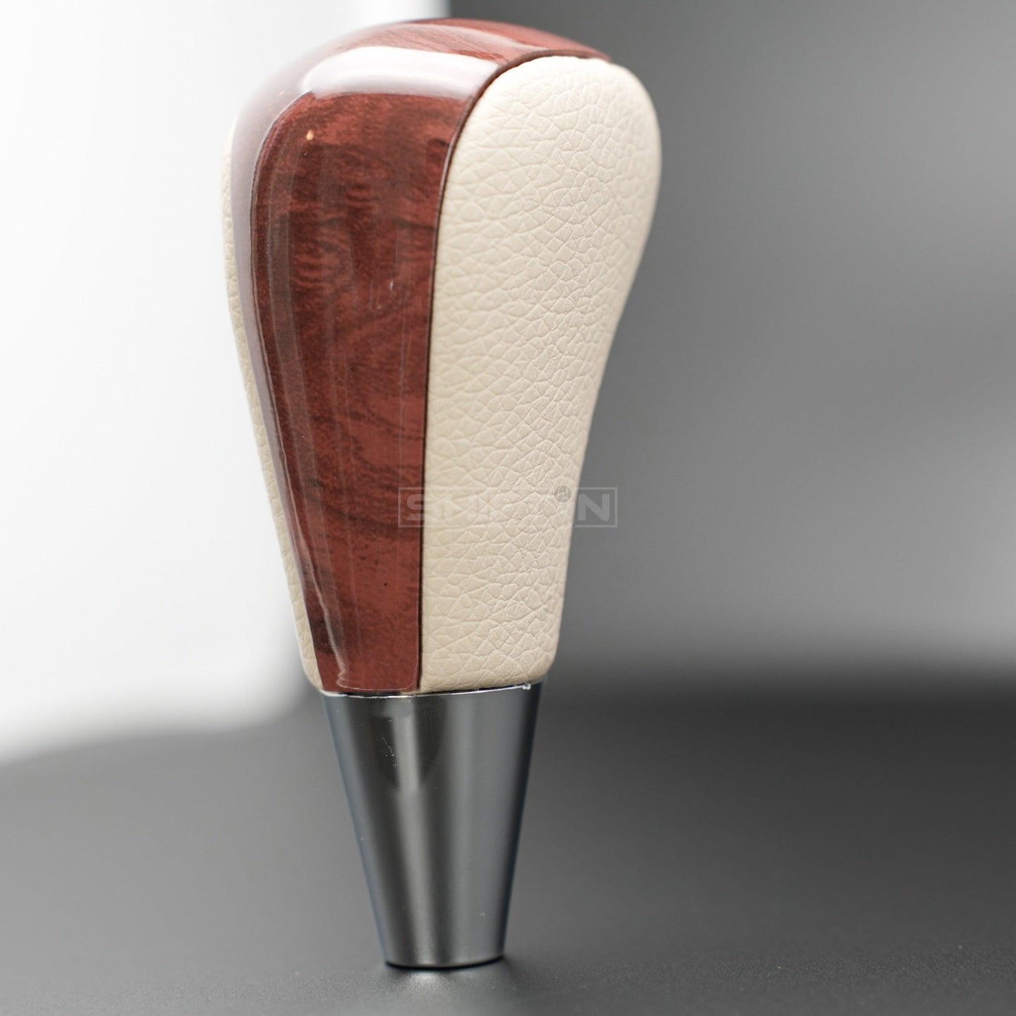 SHIFTIN-Gear-Shift-Knob-for-Toyota-Avalon-Yaris-Sienna-Camry-Rav4-Corolla-Venza-and-Lexus-ES330-GS350-IS350-LS430-LX470-RX350-SC430-Scion-tC-xB-xD-iQ-Tan-Beige-Leather-Wood
