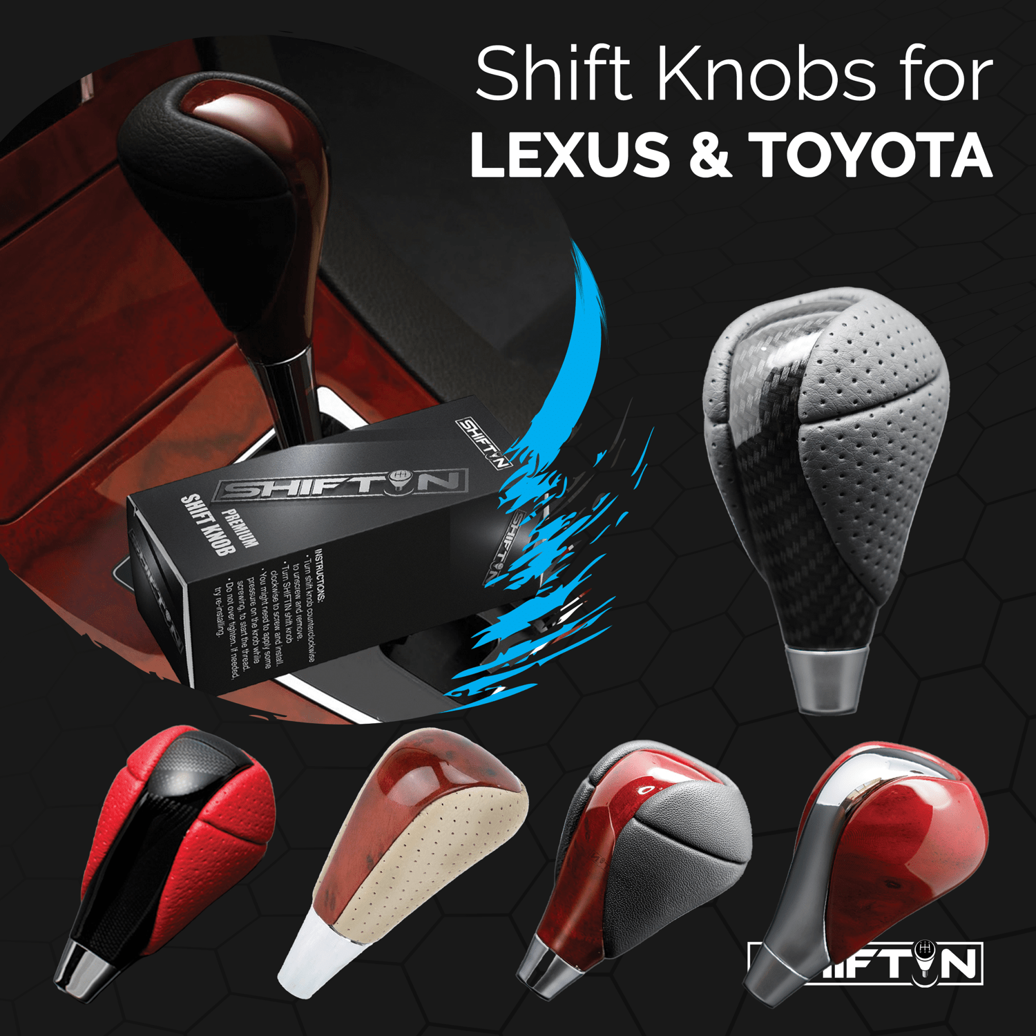 Premium Gear Shift Knobs for Lexus and Toyota
