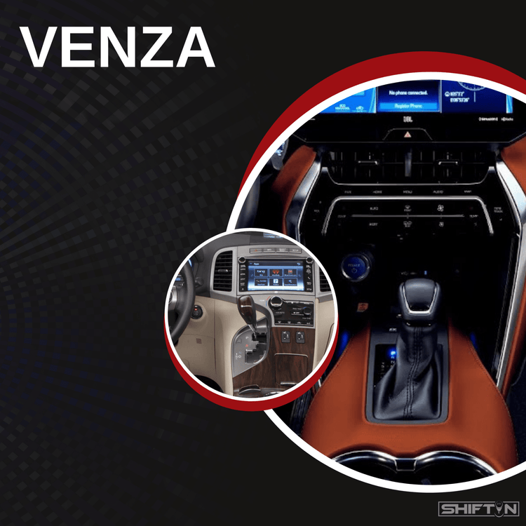 SHIFTIN aftermarket replacement gear shift knob shifter lever for Toyota Venza.