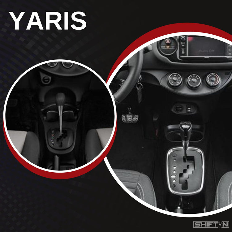 SHIFTIN aftermarket replacement gear shift knob shifter lever for Toyota Yaris. Upgrade your Yaris interior.