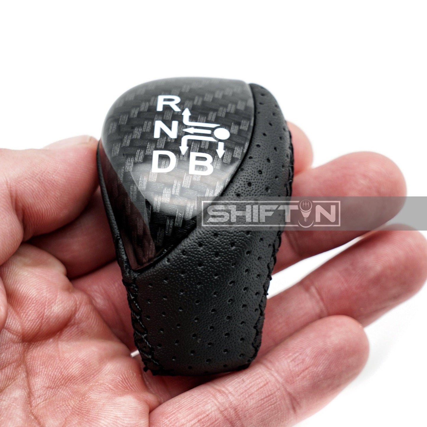 SHIFTIN-Premium-Replacement-Gear-Shift-Knob-Shifter-for-TOYOTA-Auris-Prius-Plug-in-Hybrid-Black-Carbon-Fiber