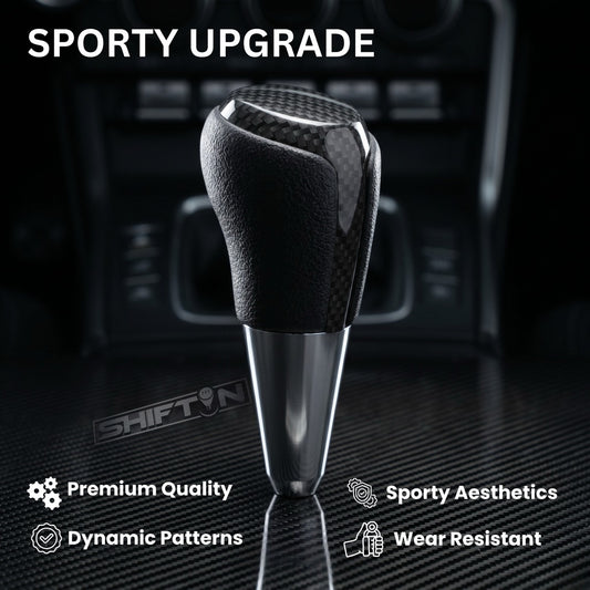 Gear Shift Knob Shifter for Toyota and Lexus Sedan Car Camry (2012-2014) Rav4 (2013-2018) Yaris (2015-2018)-Carbon-Fiber