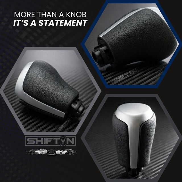 Gear Shift Knob for Toyota Camry (2015-2017) and Corolla (2014-2019)-Gray-Silver