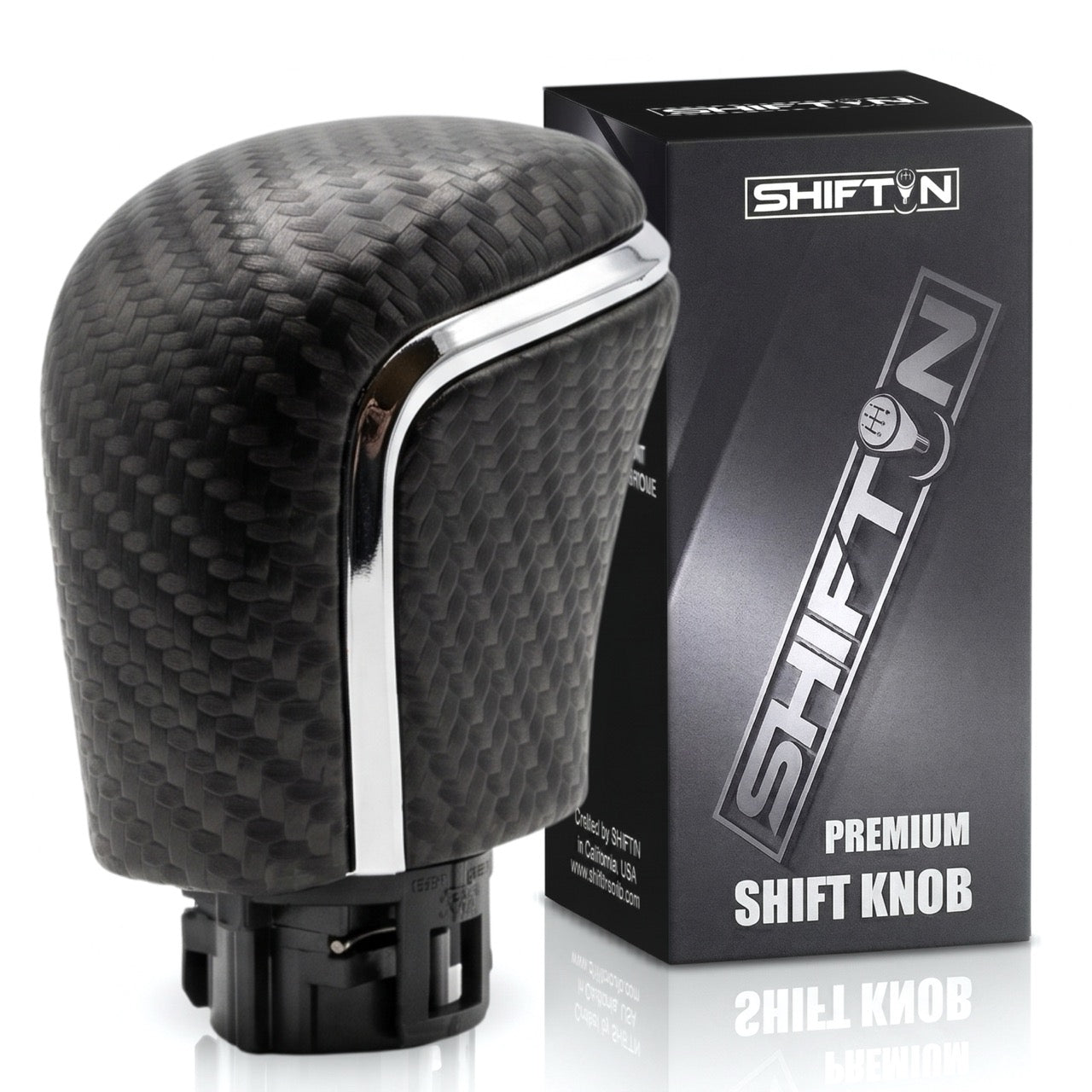 Gear Shift Knob Stick Shifter for Toyota Camry Avalon Corolla Cross Yaris-Carbon Leather
