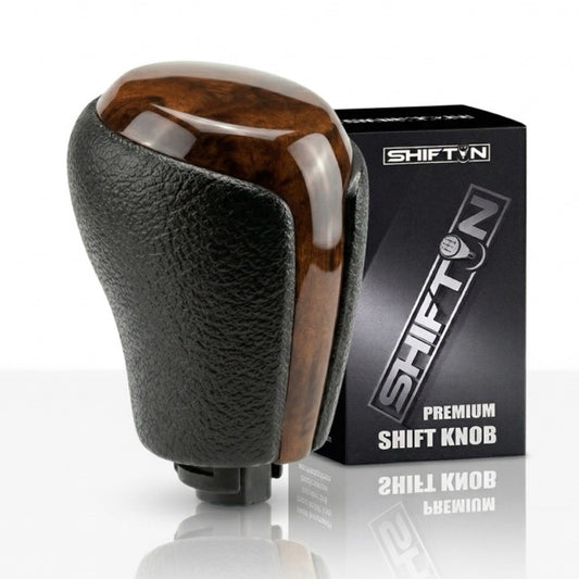 Gear Shift Knob for Toyota Camry (2015-2017) and Corolla (2014-2019)-Brown-Wood
