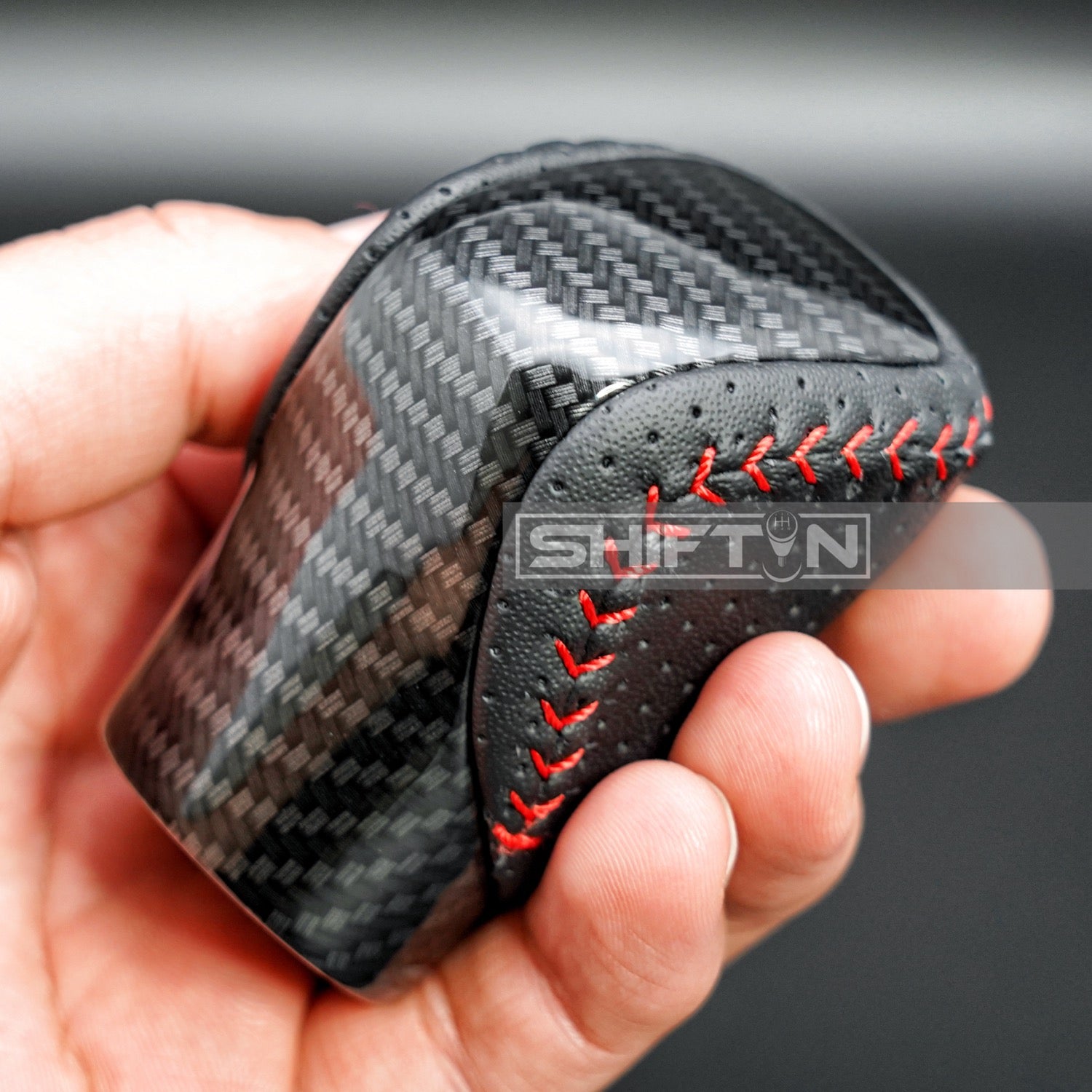 SHIFTIN-Replacement-Gear-Shift-Knob-Acessory-for-LEXUS-ES-GS-IS-NX300-RC350-RX-350-GX460-Red-Stitch-Carbon-Fiber