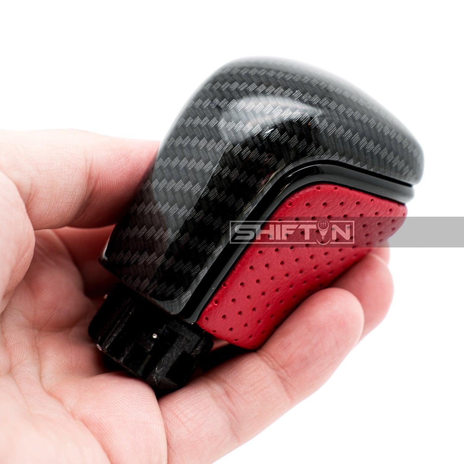 SHIFTIN-Black-Leather-Gear-Shift-Knob-Shifter-for-Toyota-Camry-Corolla-Avalon-NRZp