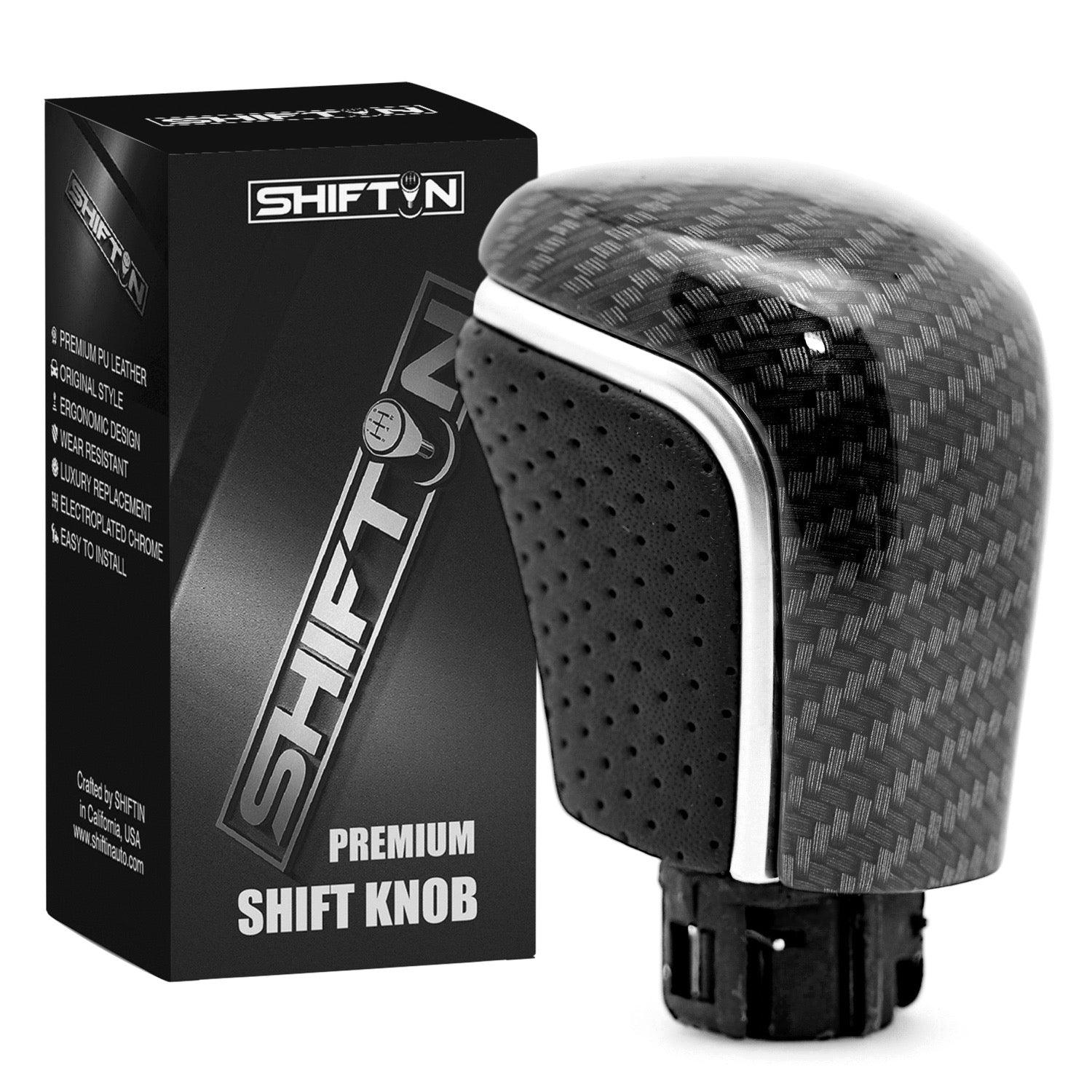 SHIFTIN-Black-Leather-Gear-Shift-Knob-Shifter-for-Toyota-Camry-Corolla-Avalon-NBZZp