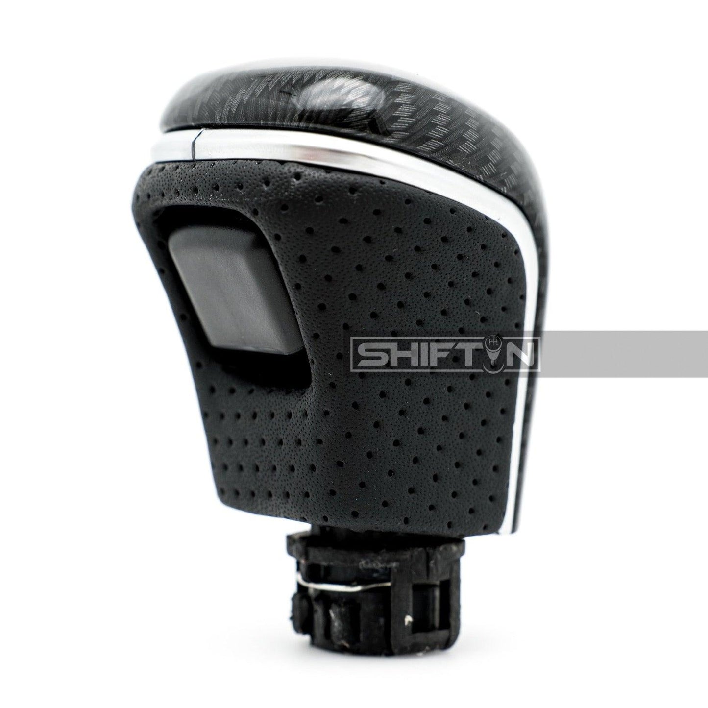 SHIFTIN Black Leather Gear Shift Knob Shifter for Toyota Camry Corolla Avalon