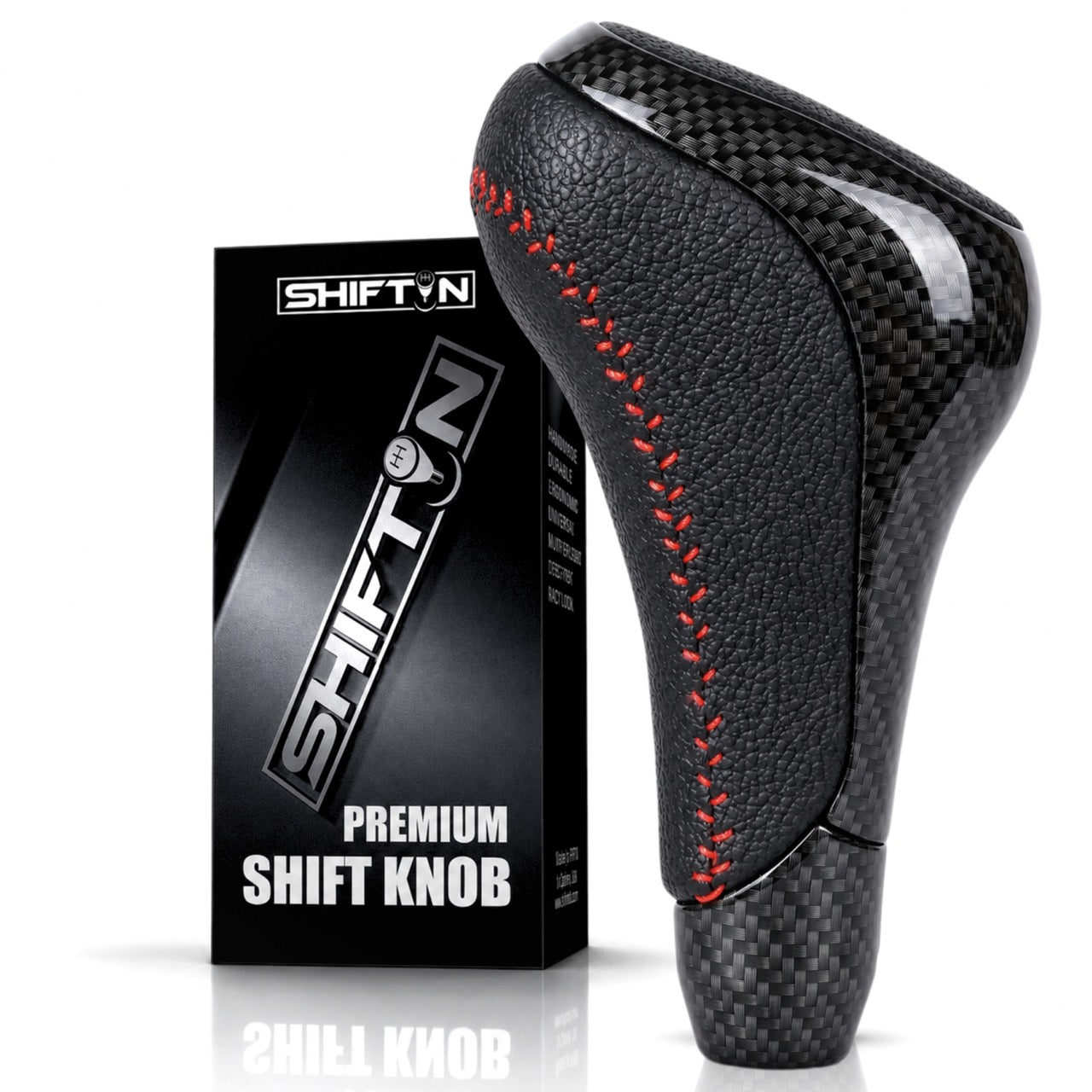TRD Pro Style Gear Shift Knob for Toyota 4Runner Tundra Sequoia Tacoma Land Cruiser, for OEM Part PTR57-34141-22 02 - PBZZ