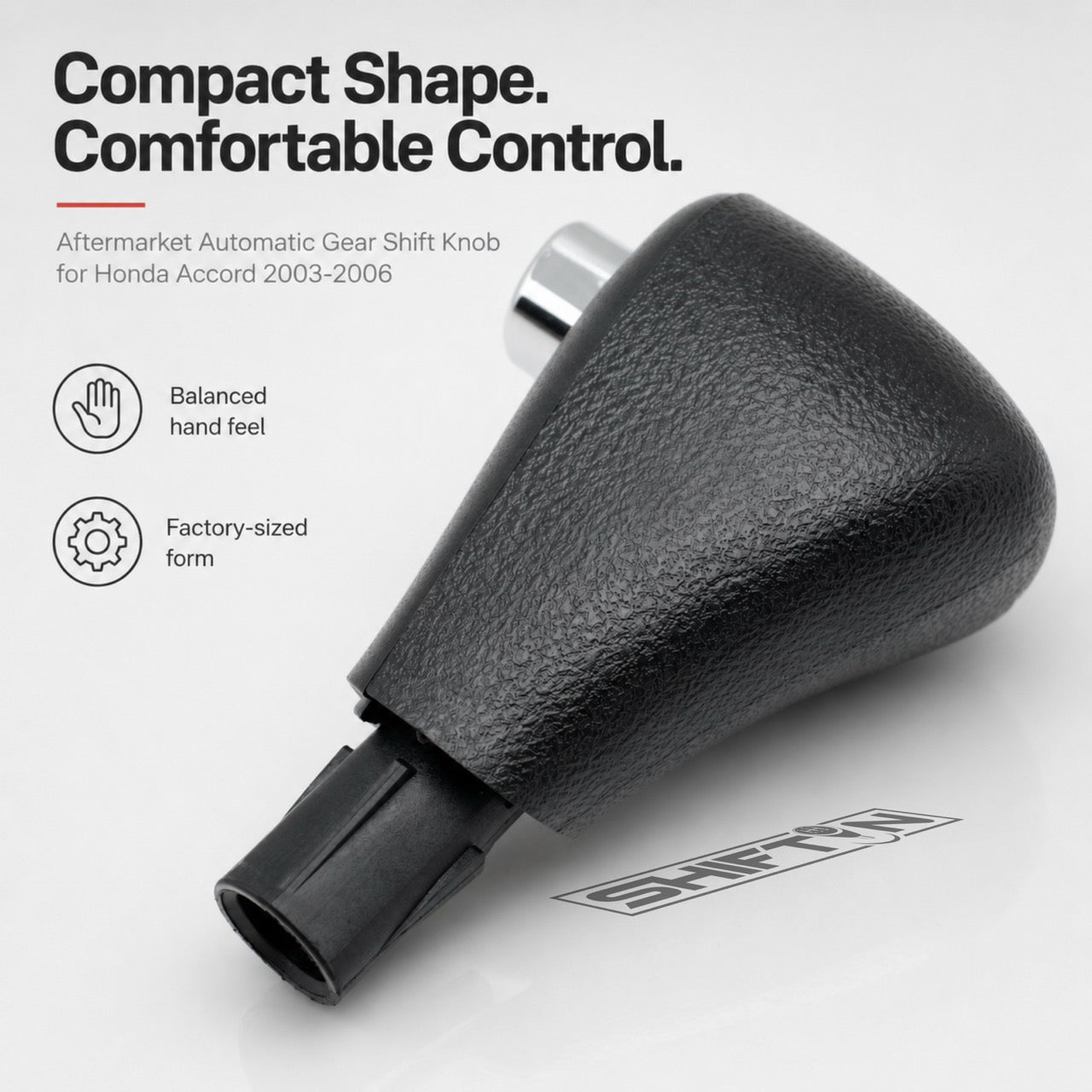 Gear Shift Knob for Honda Accord 2003-2006, Replacement Shifter for OEM Part 54130-SDA-A84ZB A51 A81 - HA-0306B