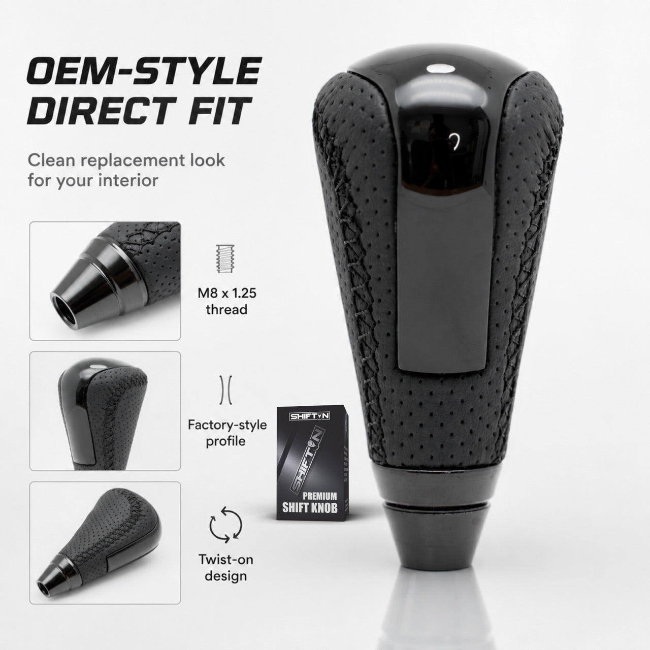 Gear Shift Knob for Lexus IS GS ES LS RX SC 250 300 350, Fits F-Sport OEM Part PTR51-53080 - FBPB