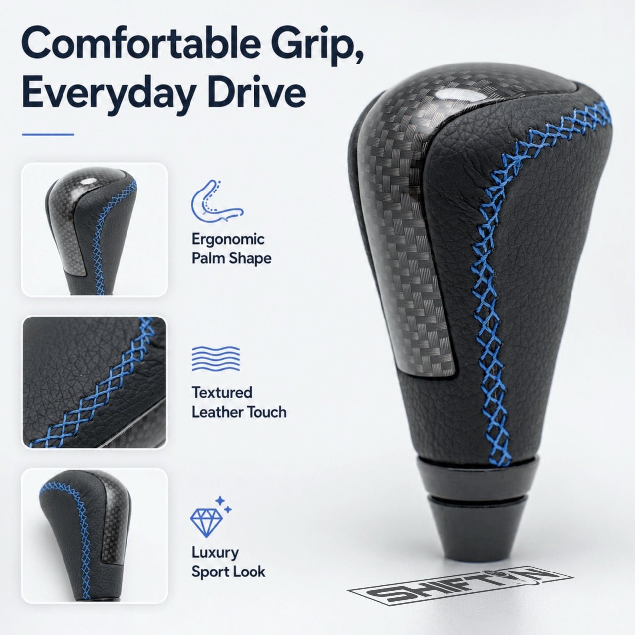 Gear Shift Knob for Lexus IS GS ES LS RX SC 250 300 350, Fits F-Sport OEM Part PTR51-53080 - FZZbu