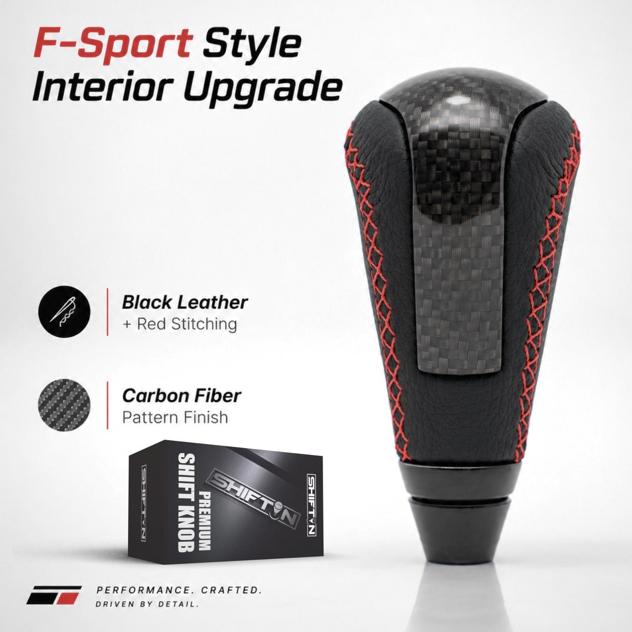 Gear Shift Knob for Lexus IS GS ES LS RX SC 250 300 350, Fits F-Sport OEM Part PTR51-53080 - FZZrd
