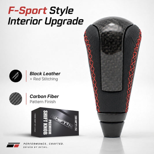 Gear Shift Knob for Lexus IS GS ES LS RX SC 250 300 350, Fits F-Sport OEM Part PTR51-53080 - FZZrd