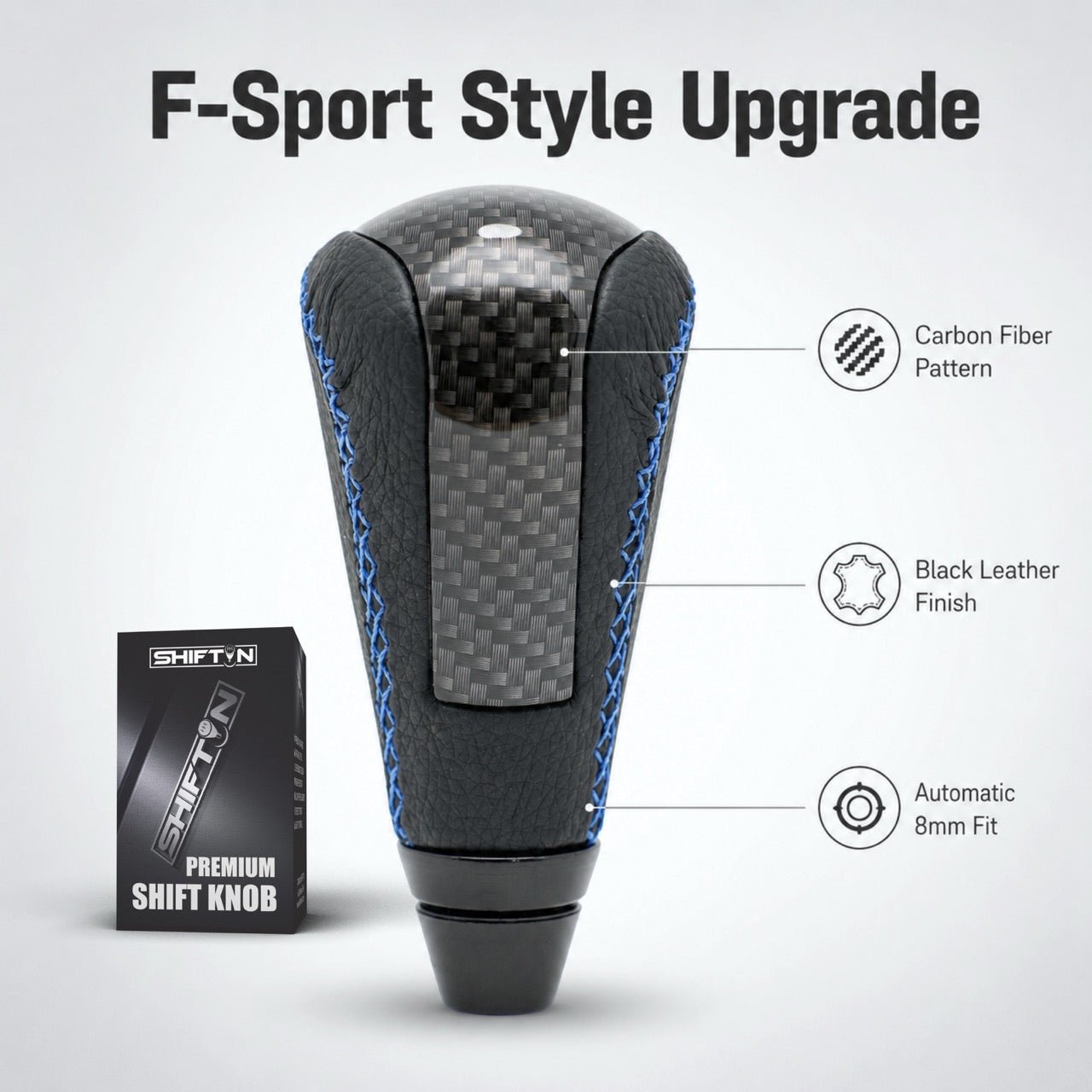 Gear Shift Knob for Lexus IS GS ES LS RX SC 250 300 350, Fits F-Sport OEM Part PTR51-53080 - FZZbu